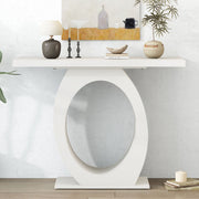 Console Table With Oval Base And Reinforced Bottom Plate - R&R Furniture Gallery (Fountain Valley, CA)