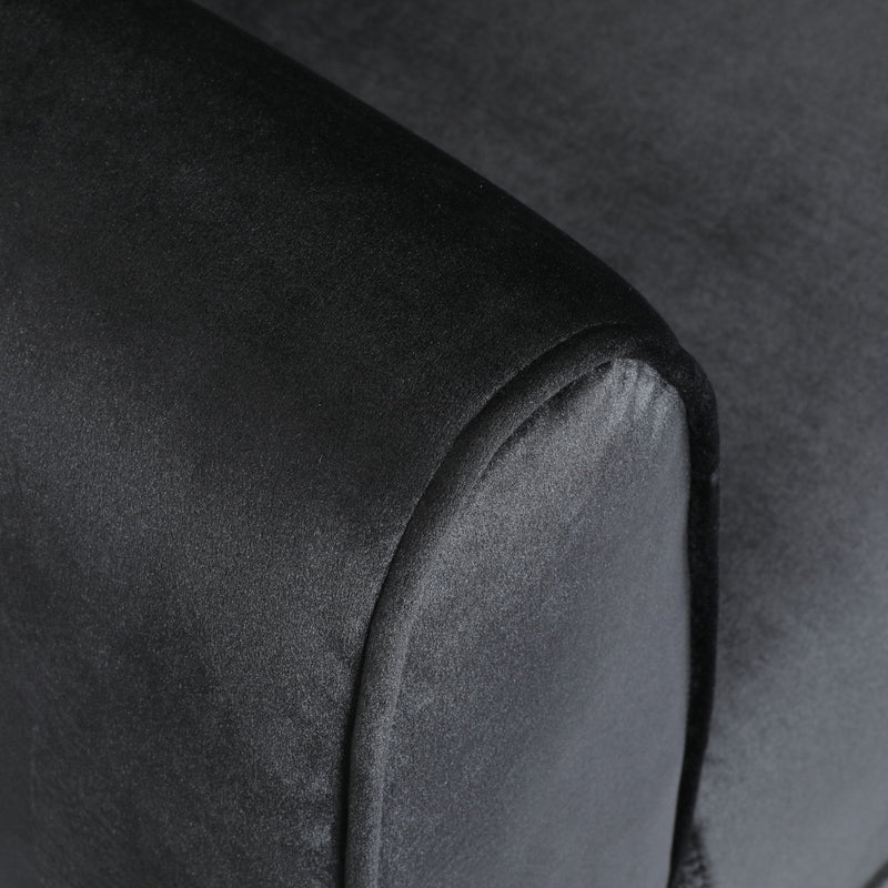 Noble House Miranda Modern Glam 3 Seater Sofa with sleek design and plush cushions, perfect for contemporary living rooms.