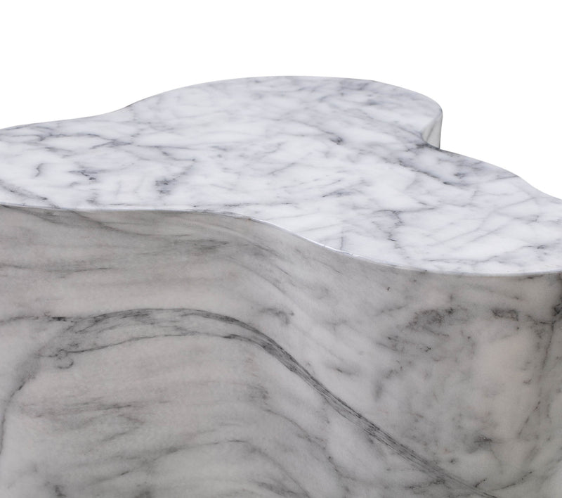 Slab - Marble Side Table - R&R Furniture Gallery (Fountain Valley, CA)
