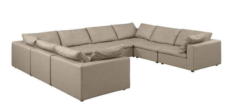 1100 - 8-Piece U-Shaped Sectional In Top-Grain Italian Leather
