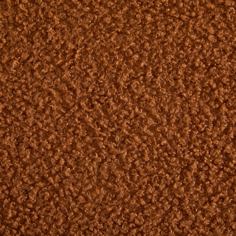 Modern Boucle Lounge Chair With Solid Wood Fram