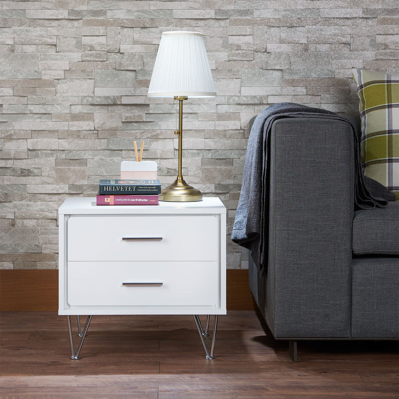 Deoss - Accent Table - White