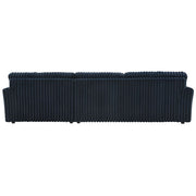 Breton - Sectional Sofa With 4 Pillows - Blue Corduroy - R&R Furniture Gallery (Fountain Valley, CA)