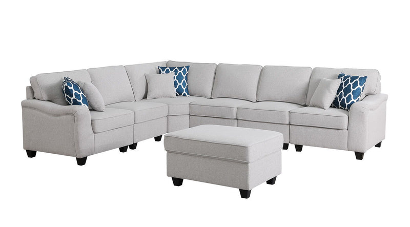 Leo - Comfor Modular Sofa And Ottoman - R&R Furniture Gallery (Fountain Valley, CA)