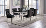 Neuveville - 7 Pc. Dining Table Set, Black Chairs