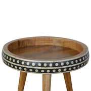 Small Patterned Nordic Style End Table - R&R Furniture Gallery (Fountain Valley, CA)