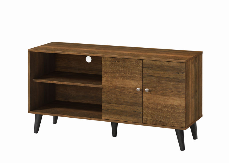Amidon - TV Stand, With 2 Storage Shelves And 1 Cabinet - R&R Furniture Gallery (Fountain Valley, CA)