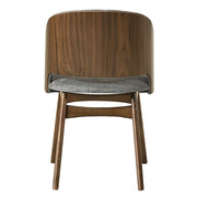 Delmon - Side Chair (Set of 2) - Gray / Dark Walnut - R&R Furniture Gallery (Fountain Valley, CA)
