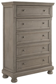 Lettner - Five Drawer Chest - 2-handles - Light Gray - R&R Furniture Gallery (Fountain Valley, CA)
