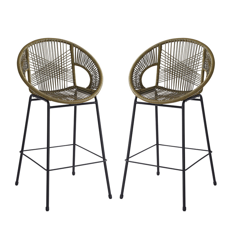 Ferrara - Outdoor Patio Barstool (Set of 2) - R&R Furniture Gallery (Fountain Valley, CA)