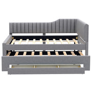 Upholstered Daybed With Trundle And 3 Drawers - R&R Furniture Gallery (Fountain Valley, CA)