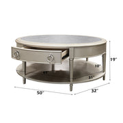 Kasa - Coffee Table - Sintered Stone Top & Champagne - R&R Furniture Gallery (Fountain Valley, CA)