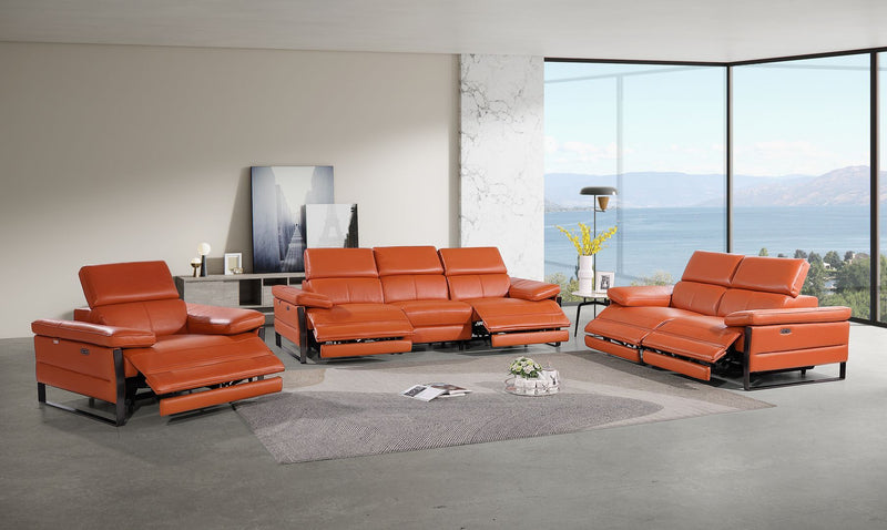 1246 - Modular Power Dual Reclining Sofa, Loveseat, And Chair Set With Power Headrests