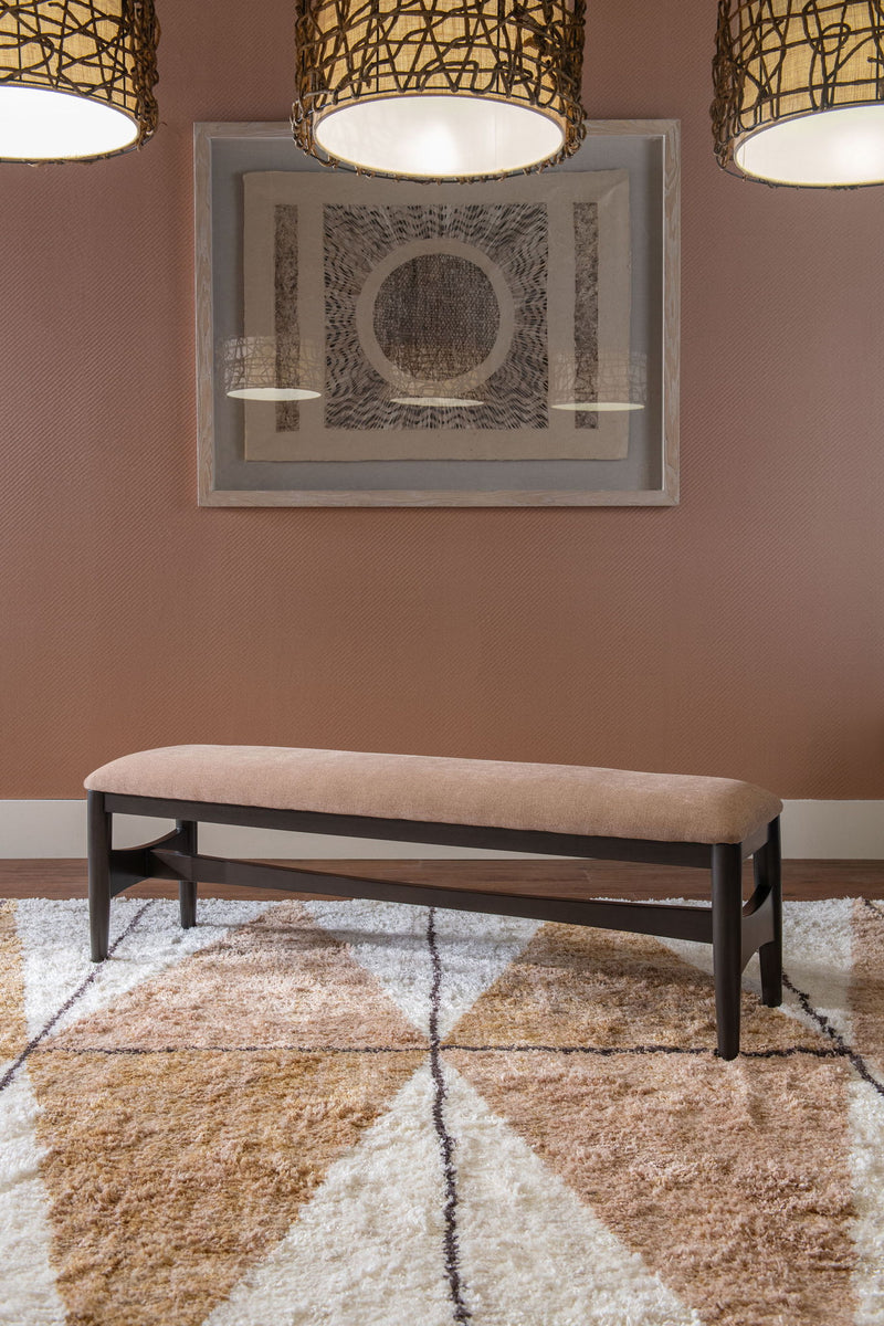 Koko Upholstered Dining Bench in Minx