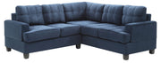 Glory Furniture Sandridge stationary sectional sofa with plush cushions and modern design, shown in a cozy living room setting.