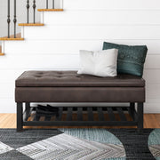 Cosmopolitan - Storage Ottoman Bench With Open Bottom - R&R Furniture Gallery (Fountain Valley, CA)