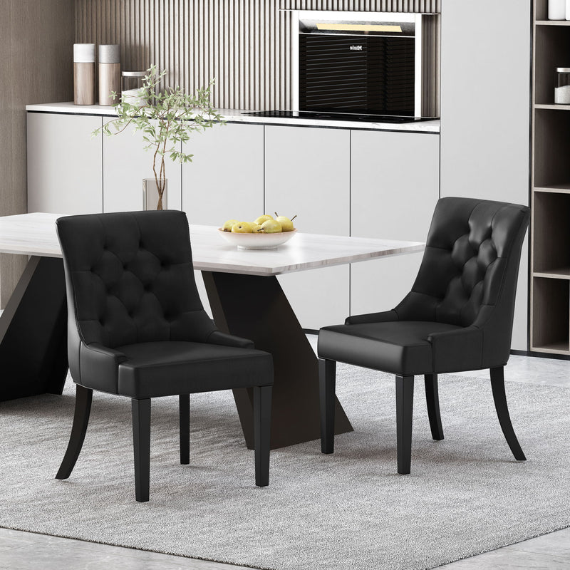 Cheney - Contemporary Dining Chair Tufted Upholstery (Set of 2) - R&R Furniture Gallery (Fountain Valley, CA)