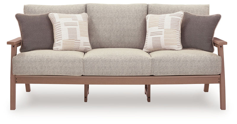 Grover Beach - Sofa With Cushion - Driftwood - R&R Furniture Gallery (Fountain Valley, CA)