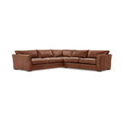 Classic Home Bryson 3-piece ElPaso stationary sectional sofa with plush cushions and modern design, shown in a living room setting.