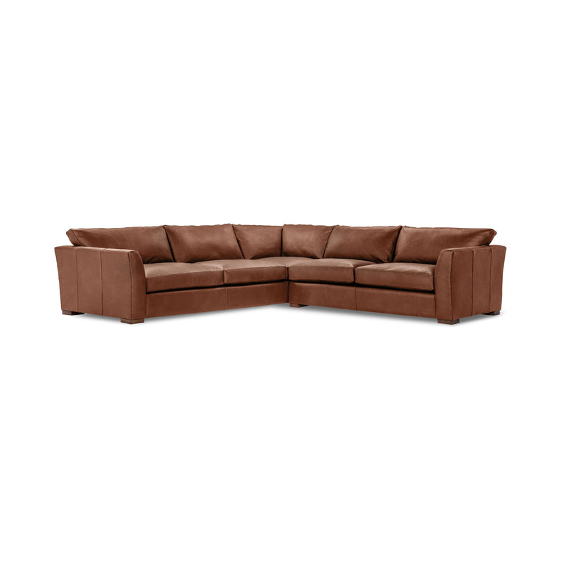 Classic Home Bryson 3-piece ElPaso stationary sectional sofa with plush cushions and modern design, shown in a living room setting.