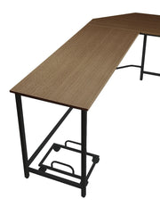 ACME Bambina computer desk in oak and black with a spacious work surface and modern design for home or office use.