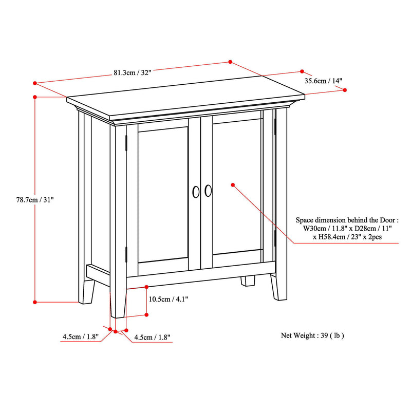 Redmond - Handcrafted Low Storage Cabinet - R&R Furniture Gallery (Fountain Valley, CA)