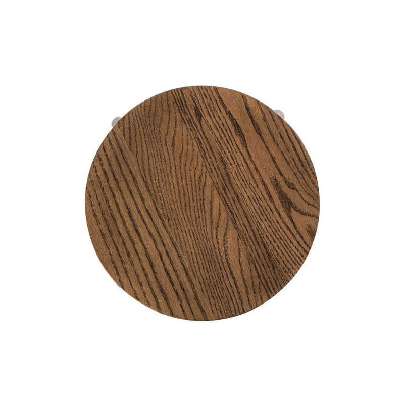 Spencer - Minimalist Oak Adjustable Bar Counter Stool - Walnut Brown Oak - R&R Furniture Gallery (Fountain Valley, CA)