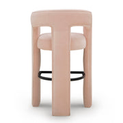 TOV Furniture Malone counter height stool with wooden legs and upholstered seat, ideal for kitchen or bar seating.