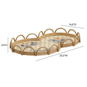 Corey - Figure Eight Bamboo Tray - Multi - R&R Furniture Gallery (Fountain Valley, CA)