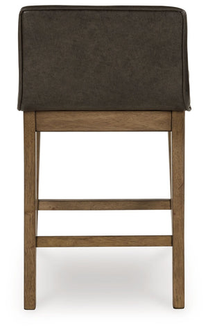Cabalynn - Upholstered Barstool (Set of 2) - Two-tone Brown - R&R Furniture Gallery (Fountain Valley, CA)