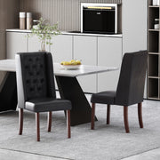 Noble House tufted dining chair with high back design, upholstered in elegant fabric, showcasing sophisticated style and craftsmanship.