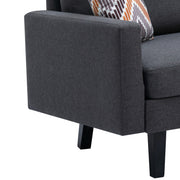 Bahamas - Minimalistic Sofa With 2 Throw Pillows - R&R Furniture Gallery (Fountain Valley, CA)