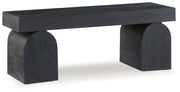 HoLGrove - Accent Bench - Black - R&R Furniture Gallery (Fountain Valley, CA)