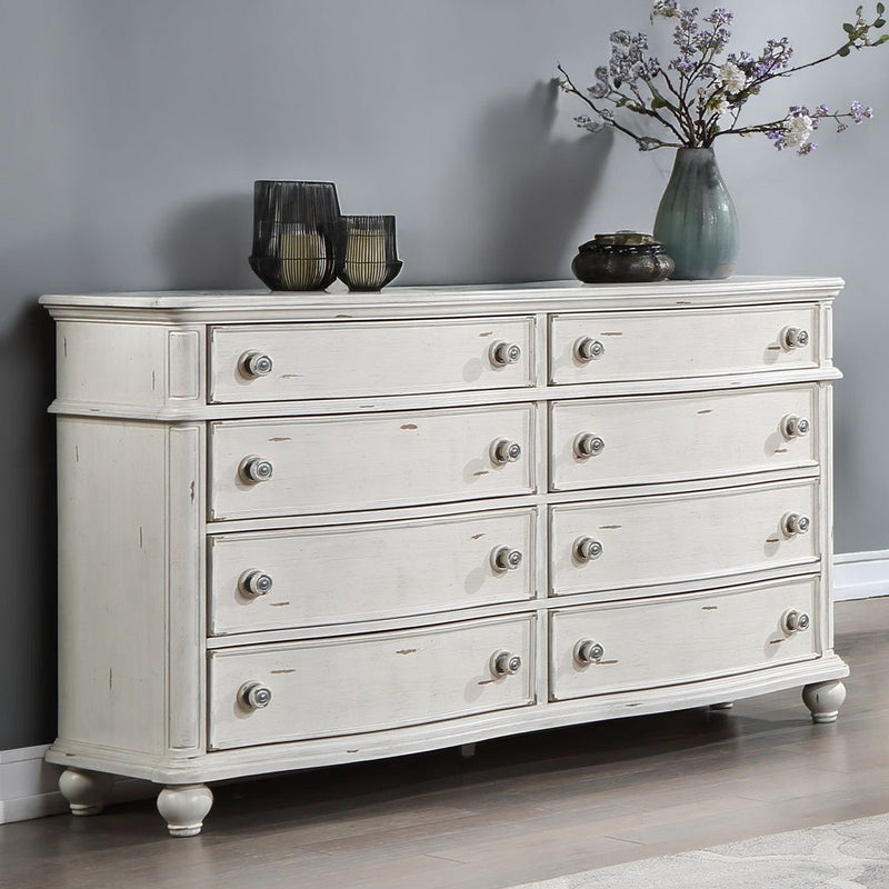 Jaqueline - Dresser - Antique White - R&R Furniture Gallery (Fountain Valley, CA)
