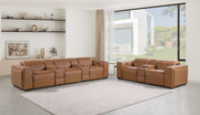 1224 - Coganc 8-Piece Modular Power Reclining Sofa & Loveseat Set In With 5 Power Recliners & Power Headrests - Cognac - R&R Furniture Gallery (Fountain Valley, CA)