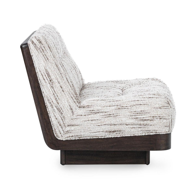 Crandall - Swivel Accent Chair - Cocoa Cream - R&R Furniture Gallery (Fountain Valley, CA)