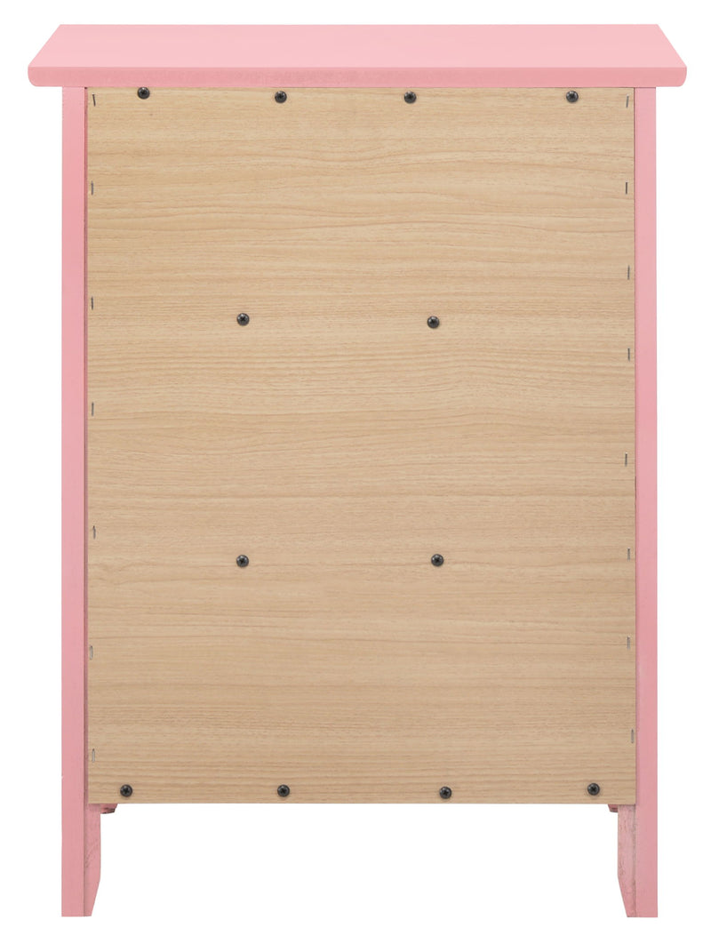 Glory Furniture Dove Tailed Drawers 3 Drawer Accent Nightstand with wooden finish and elegant design.