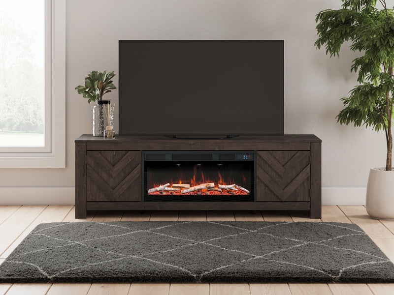 Cayboni - LG TV Stand With Fireplace Option - R&R Furniture Gallery (Fountain Valley, CA)