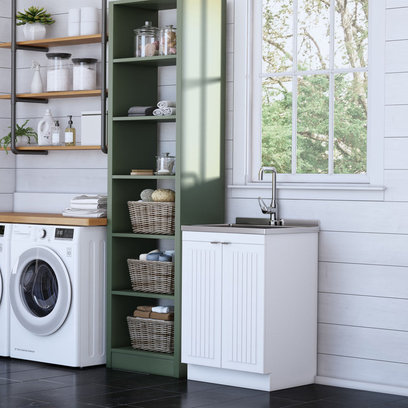 Murphy - Laundry Cabinet & Faucet And Stainless Steel Sink - R&R Furniture Gallery (Fountain Valley, CA)