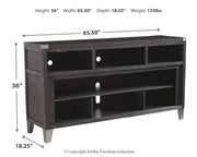 Todoe - LG TV Stand w/Fireplace Option - Gray - R&R Furniture Gallery (Fountain Valley, CA)