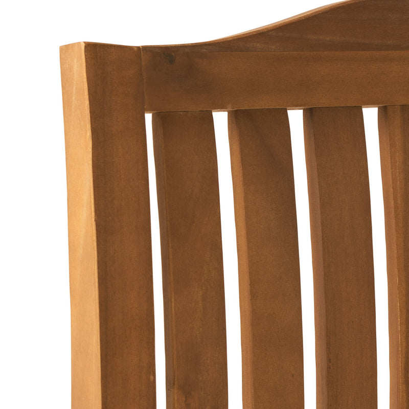 Della - Wood Armchair (Set of 2) Outdoor Dining Chairs - Cream - R&R Furniture Gallery (Fountain Valley, CA)