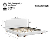 Elegant Upholstered Bed Frame - R&R Furniture Gallery (Fountain Valley, CA)