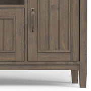 Lev - Handcrafted TV Media Stand - Smoky Brown - R&R Furniture Gallery (Fountain Valley, CA)