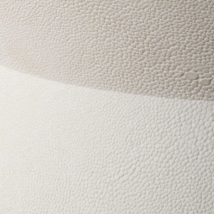 Luxe - White Shagreen Round Box