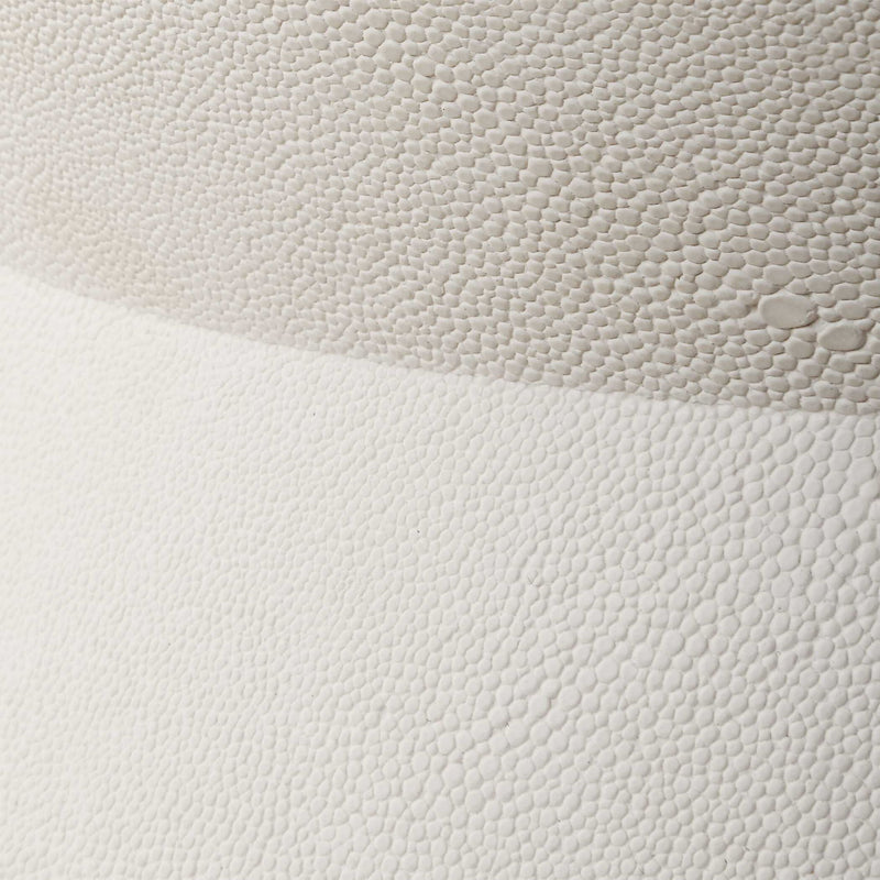 Luxe - White Shagreen Round Box