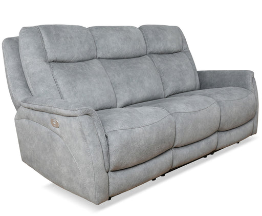 Linus - Zero Gravity Power Reclining Sofa - Hudson Gray - R&R Furniture Gallery (Fountain Valley, CA)