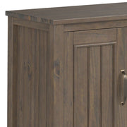 Lev - Handcrafted TV Media Stand - Smoky Brown - R&R Furniture Gallery (Fountain Valley, CA)