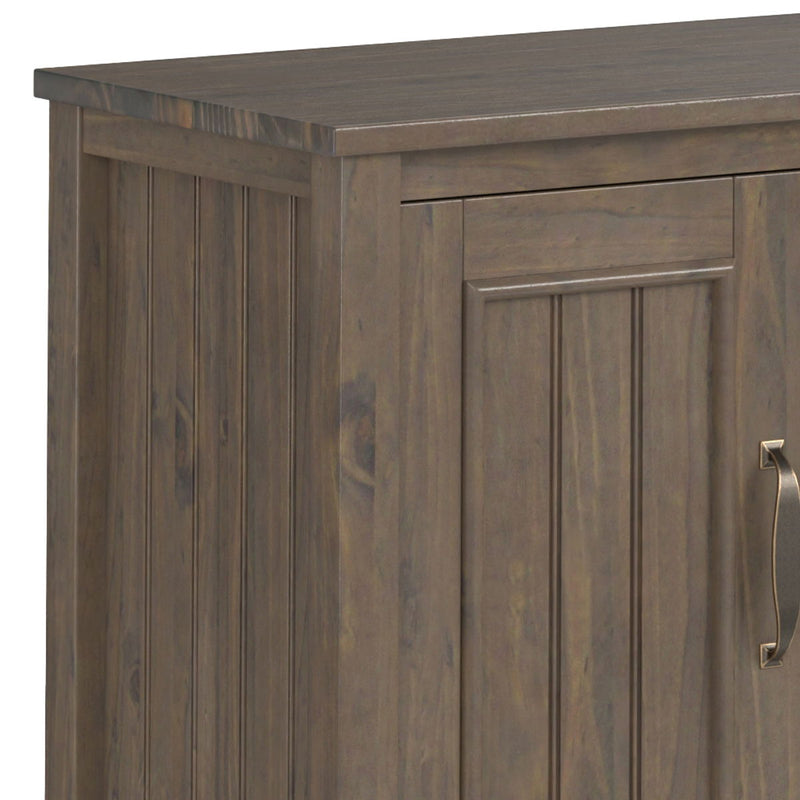 Lev - Handcrafted TV Media Stand - Smoky Brown - R&R Furniture Gallery (Fountain Valley, CA)