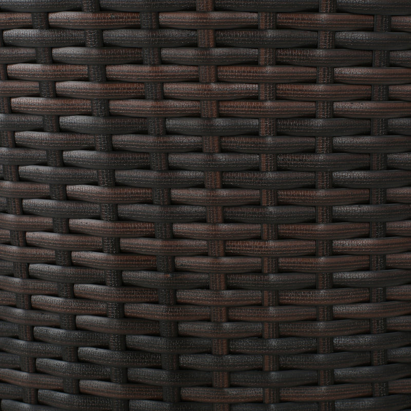 Outdoor 31" Rattan Barstools With Waterproof Cushions (Set of 2) - Multi Brown - R&R Furniture Gallery (Fountain Valley, CA)