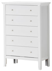 Glory Furniture Primo accent chest with wood finish, featuring two drawers and decorative hardware for stylish storage.